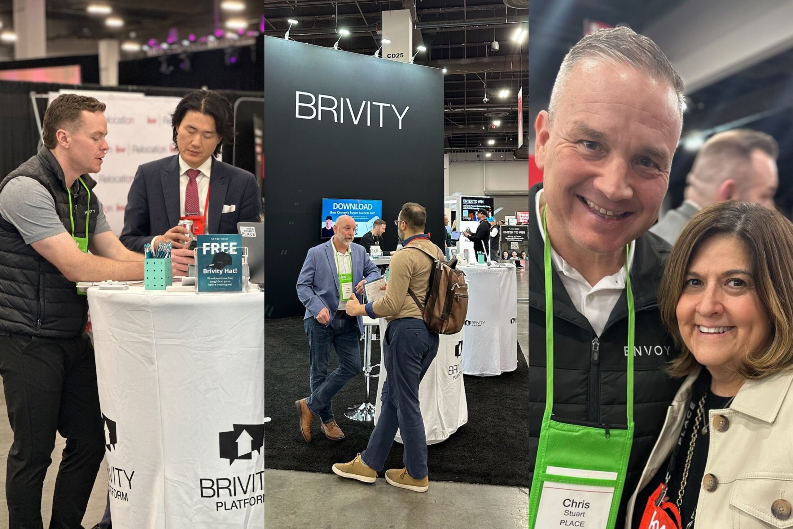 Real estate professionals networking as part of their daily routine at a Brivity event